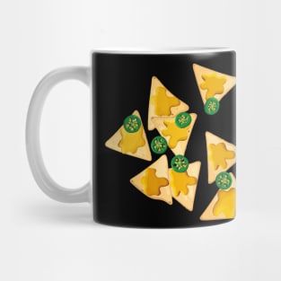 Nacho tortilla chips and jalapeños mexican food cinco de mayo celebration Mug